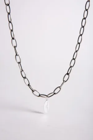 SEVAN BIÇAKÇI | 18K YELLOW GOLD AND STERLING SILVER OPEN LINK NECKLACE