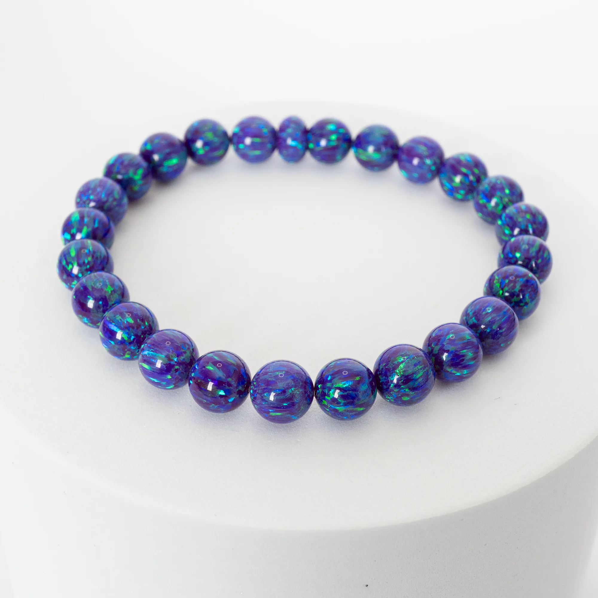 Sleepy Lavender Opal Beaded Bracelet