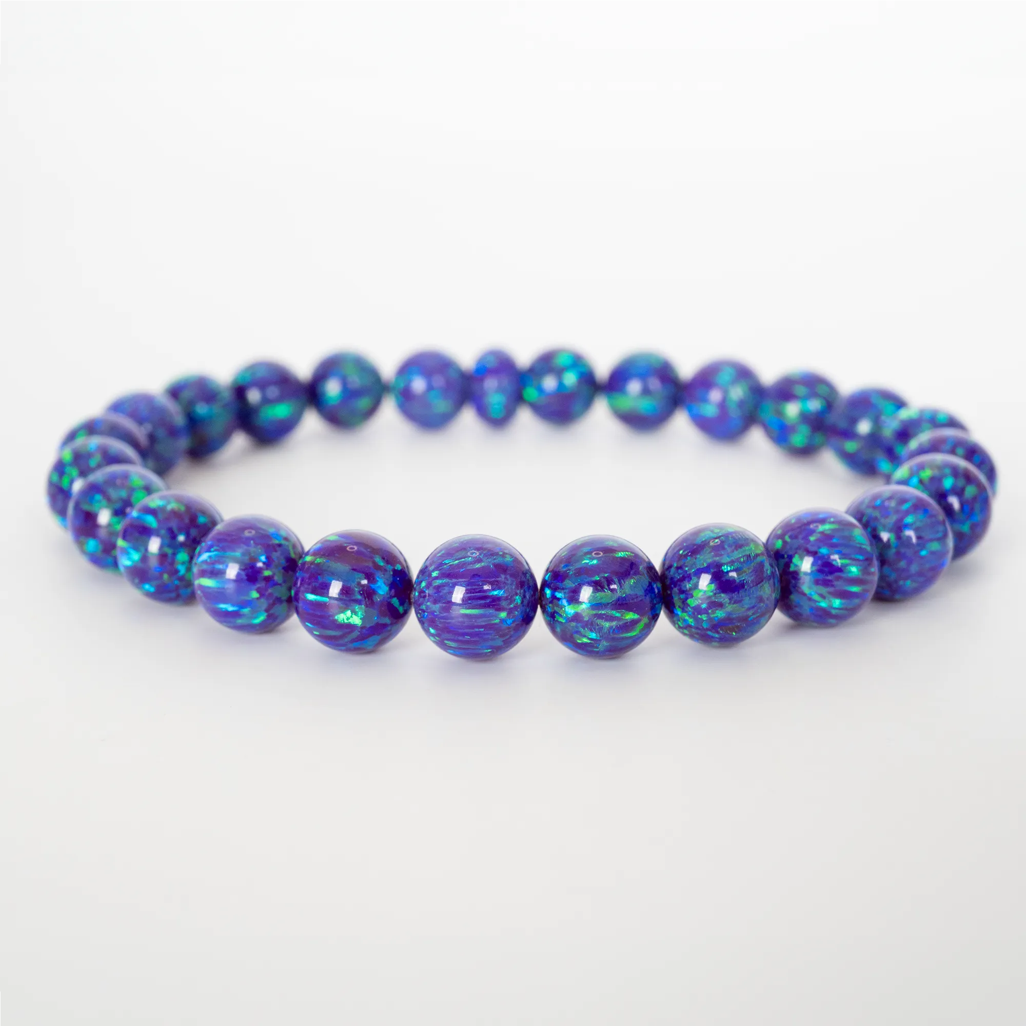 Sleepy Lavender Opal Beaded Bracelet