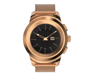 Smartwatch Metal Strap with Shockproof NoiseFit Don't wait (Rose Fusion Gold) Hybrid