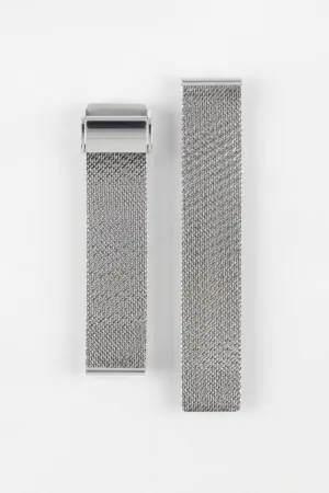 Staib SOC 2912 Stainless Steel High-Frequency Milanaise Mesh Watch Bracelet - POLISHED SILVER