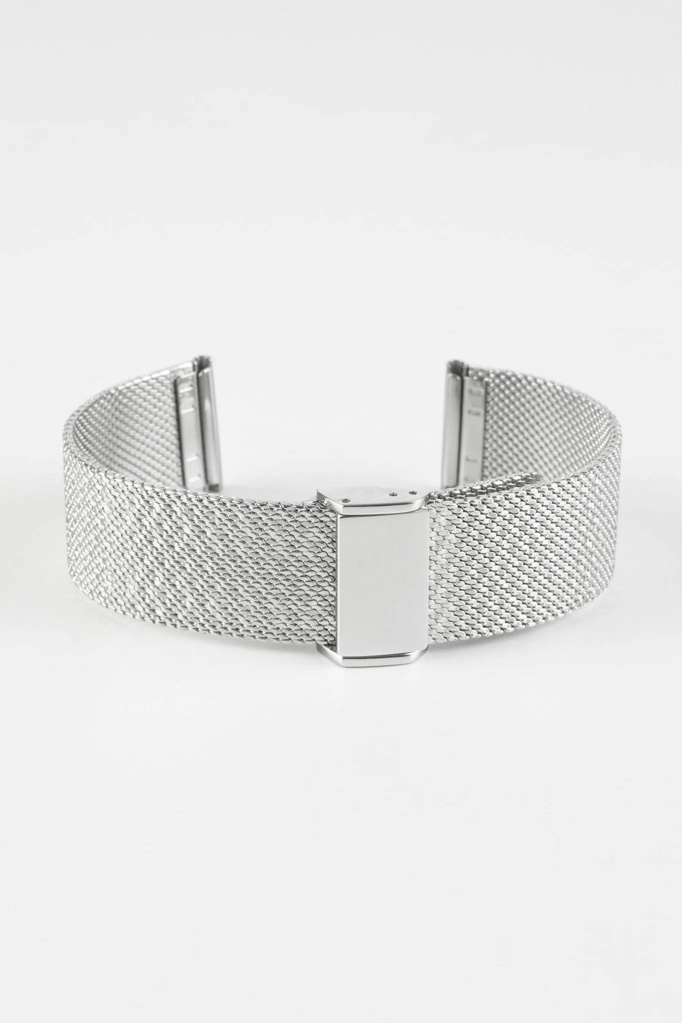 Staib SOC 2912 Stainless Steel High-Frequency Milanaise Mesh Watch Bracelet - POLISHED SILVER