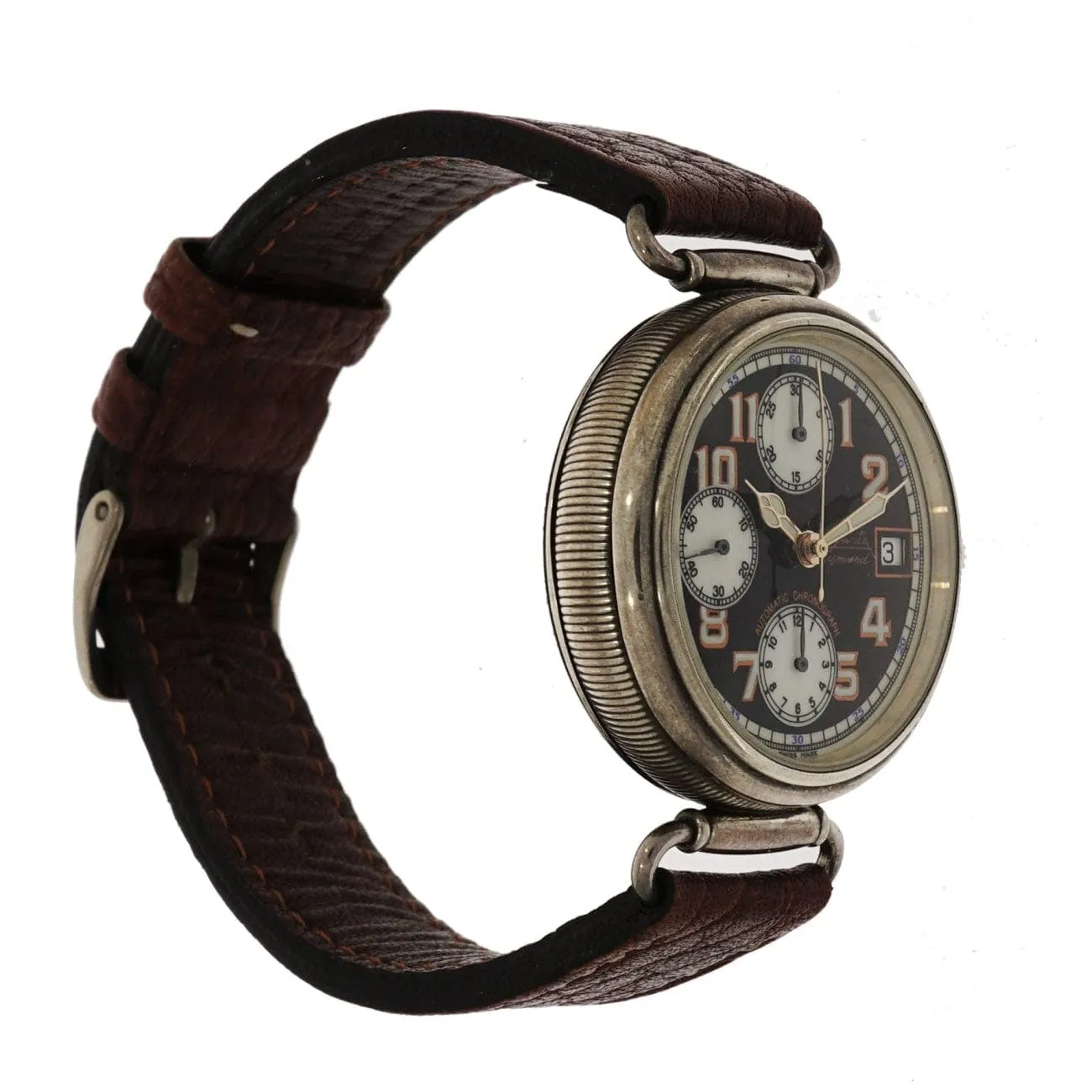 Sterling Silver 12-Hour Chronograph