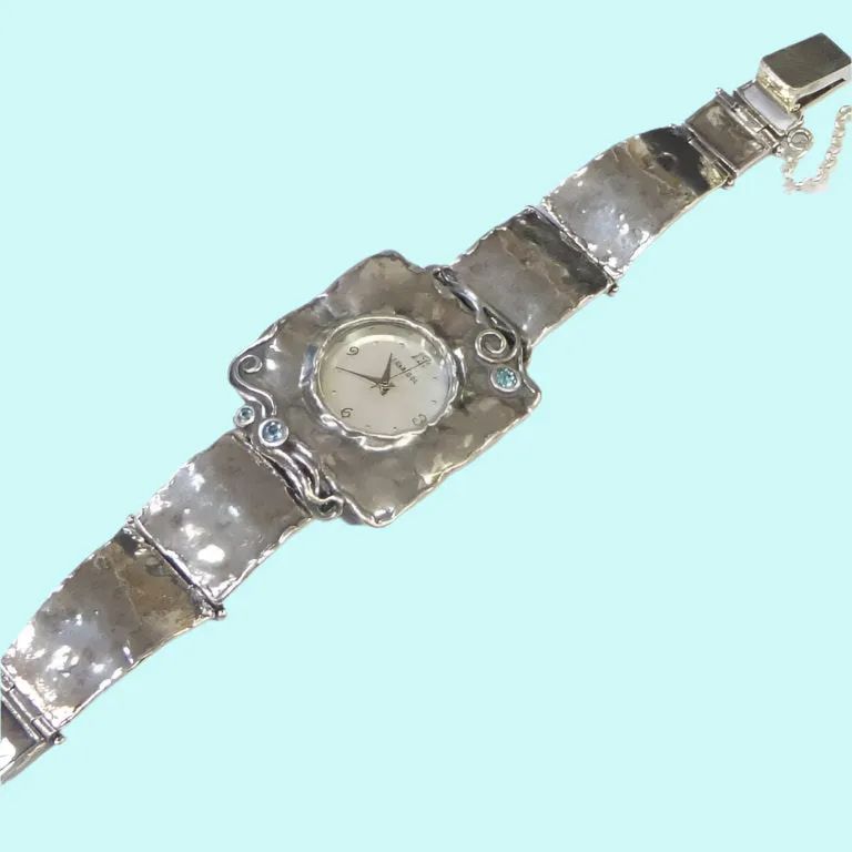 Sterling Silver Watch for Woman Handcrafted Watches Japanese Myota NEW