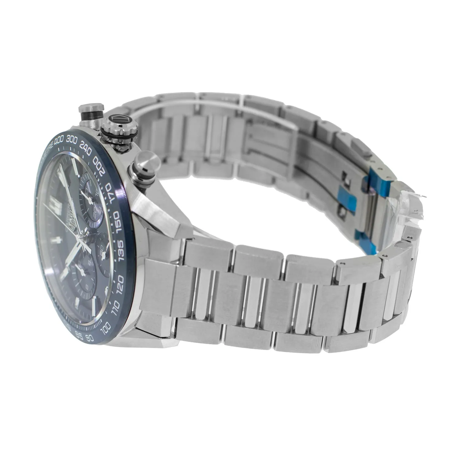 TAG Heuer Carrera Chronograph 44mm Stainless Steel with Blue Index Dial CBN2A1A.BA0643