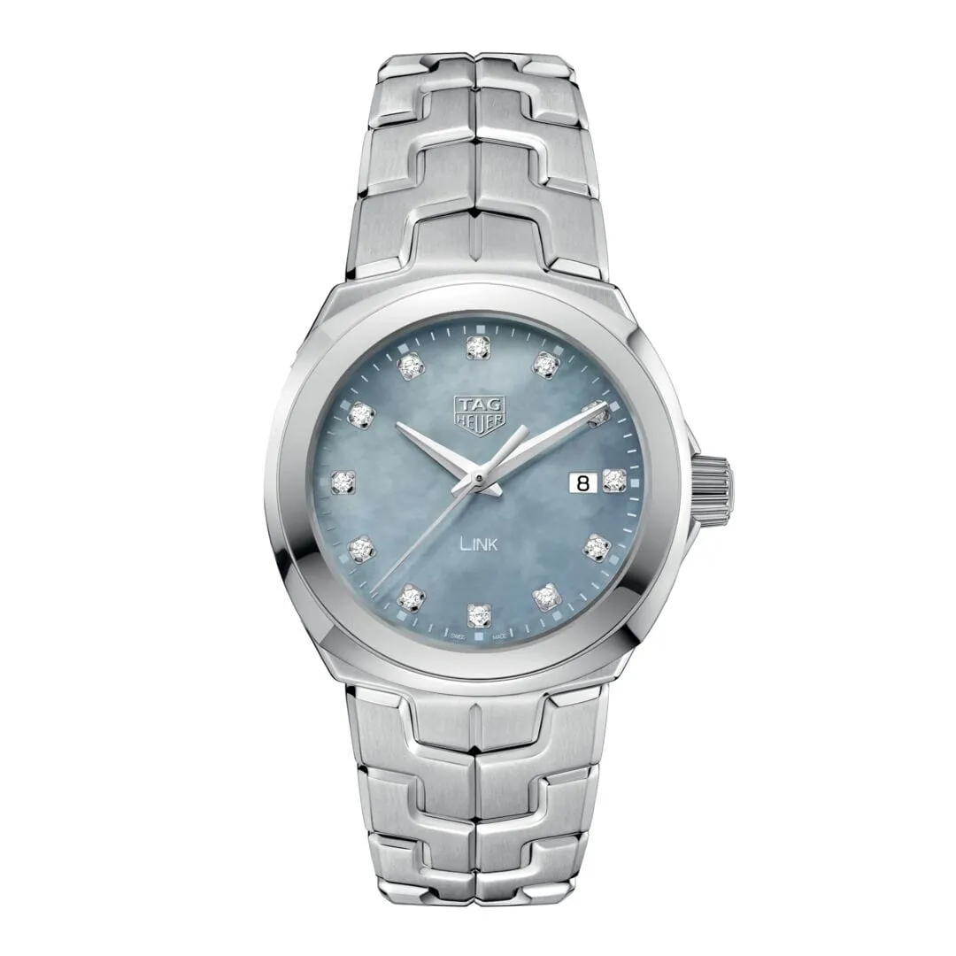 TAG Heuer Mother-of-Pearl and Diamond 32mm "Lady Link" Watch