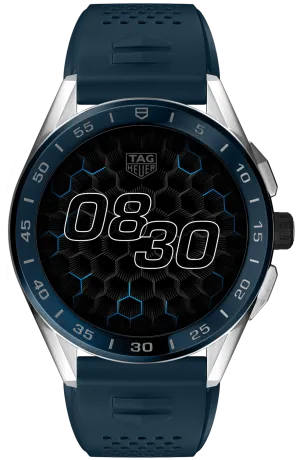 TAG Heuer Watch Connected 45 Steel Blue Rubber