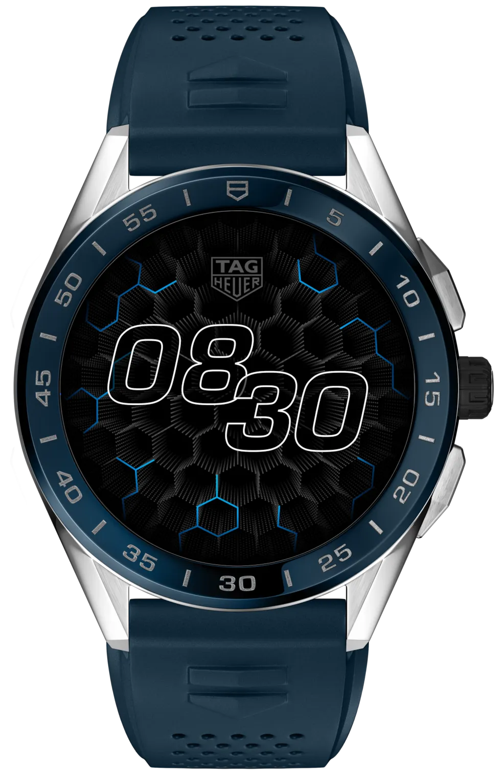 TAG Heuer Watch Connected 45 Steel Blue Rubber