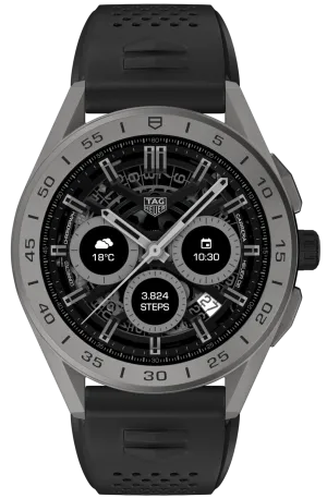 TAG Heuer Watch Connected 45 Titanium Black Rubber