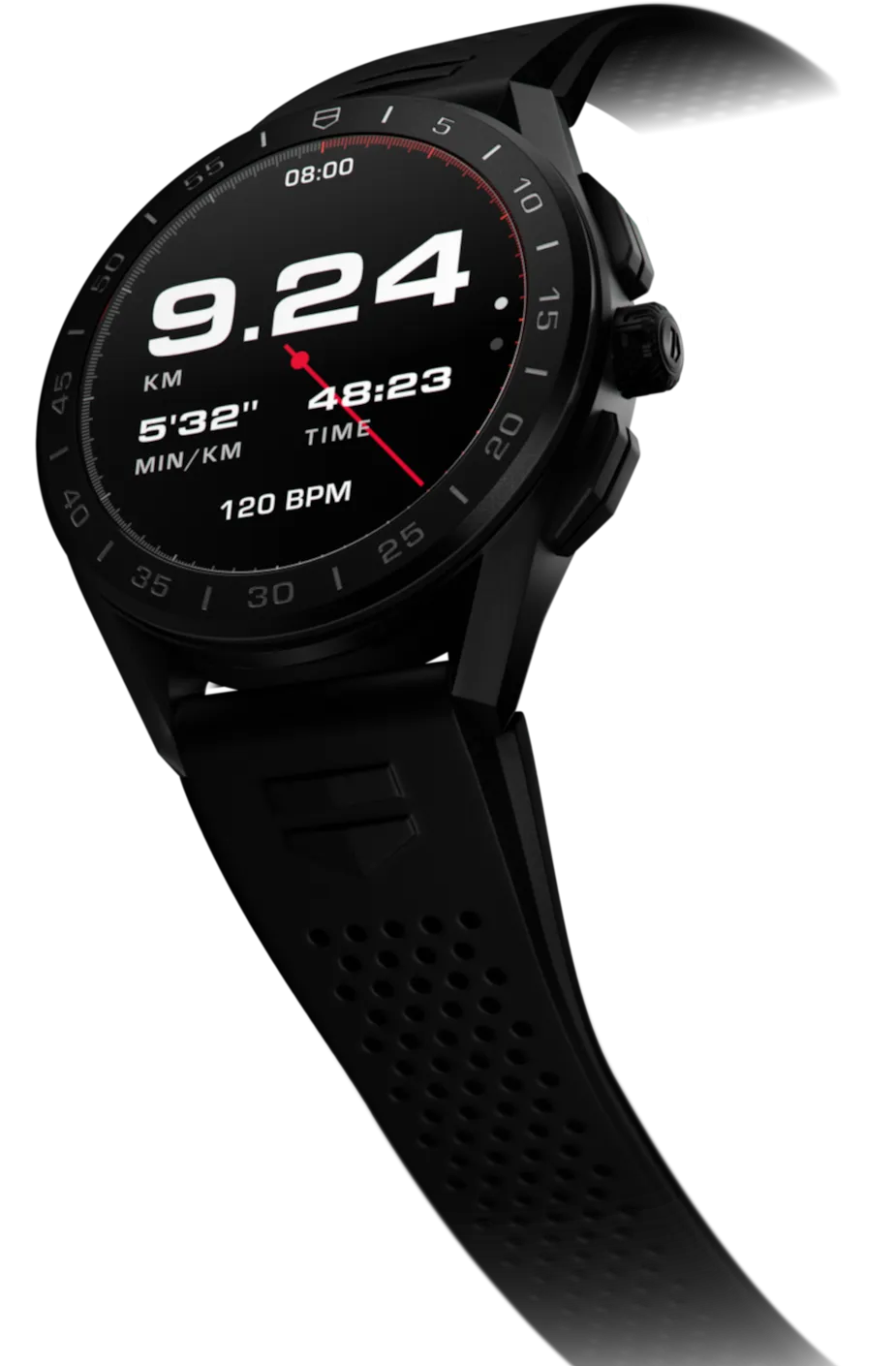 TAG Heuer Watch Connected 45 Titanium Black Rubber