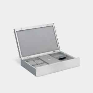 TAYLOR 4 WATCH AND JEWELRY BOX - CLOUD GREY / GREY