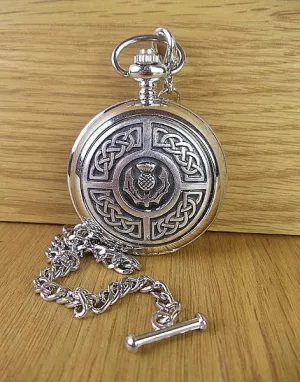 Thistle & Celtic Quartz Pocket Watch