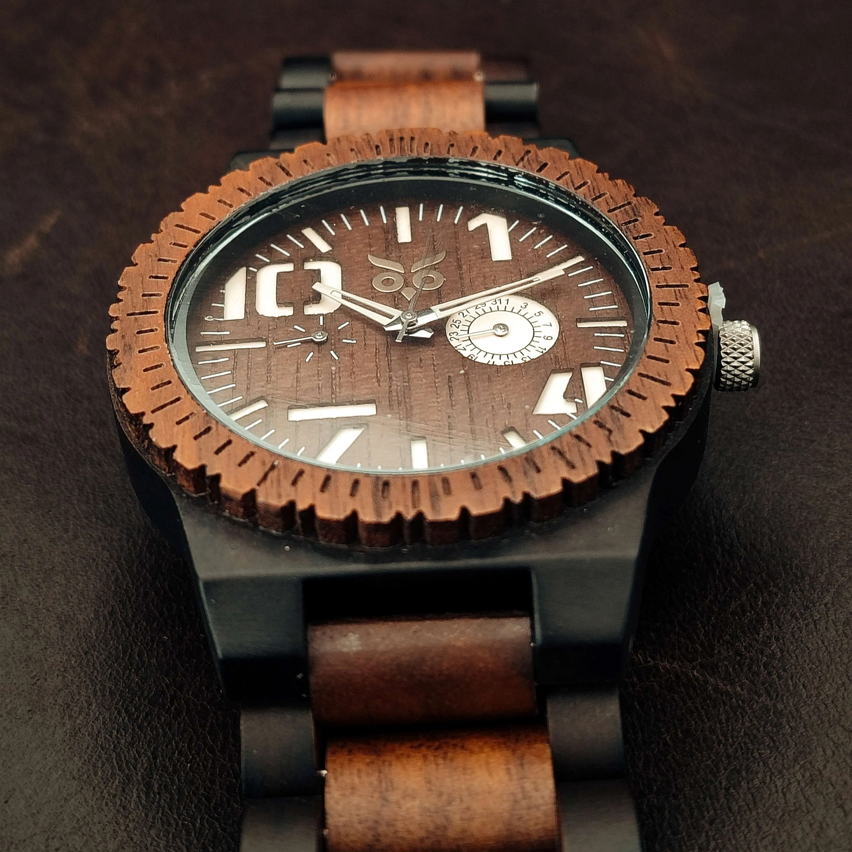 Thor - Ebony & Walnut Wooden Watch