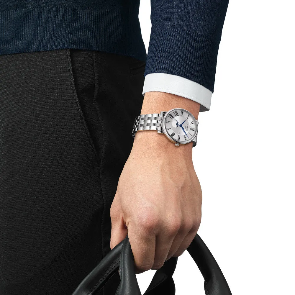 Tissot Carson Premium Moonphase Mens Stainless Steel Watch