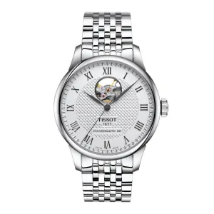 Tissot Le Locle Powermatic 80 Open Heart Mens Stainless Steel Watch