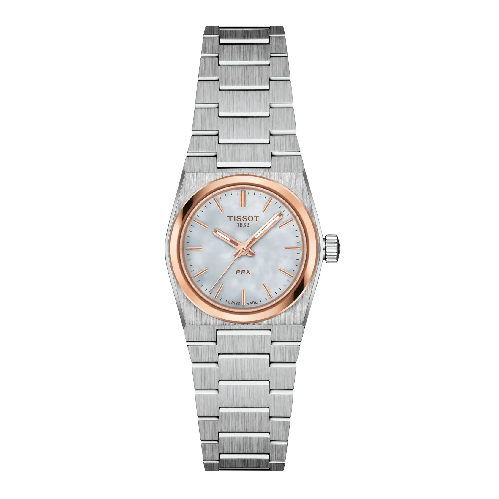 Tissot PRX (25mm) Ladies Two Tone Mother of Pearl Dial Watch