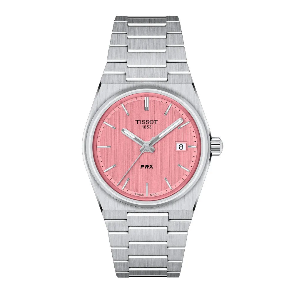 Tissot PRX (35mm) Stainless Steel Pink Dial Watch