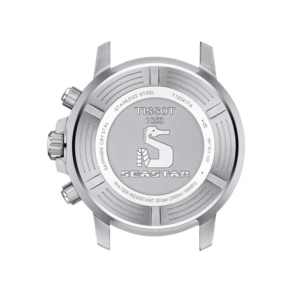 Tissot Seastar 1000 Chronograph Mens Stainless Steel Green Dial Watch