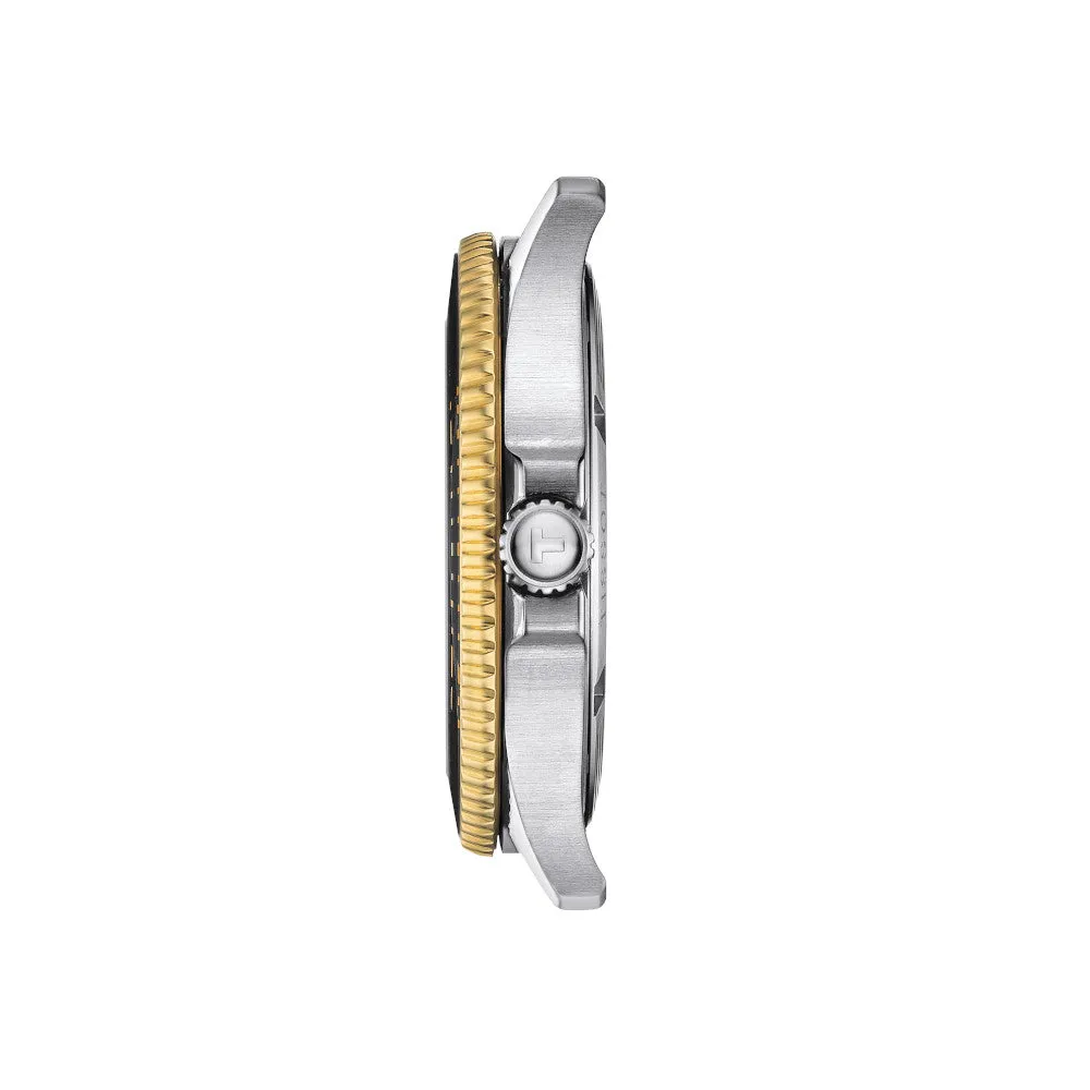 Tissot Seastar 1000 Two Tone Black Dial Watch