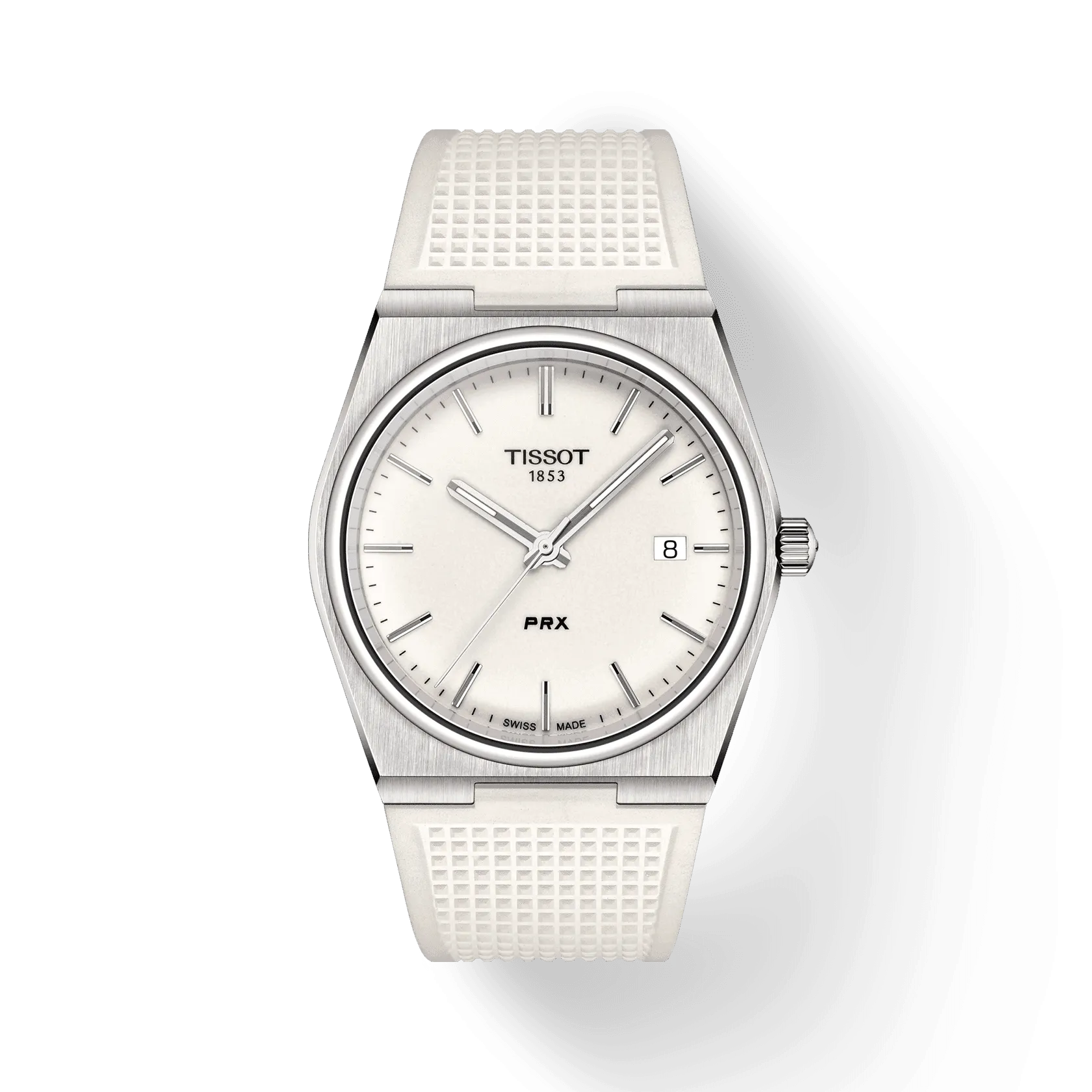 Tissot watch prx 40mm white quartz steel t137.410.17.011.00