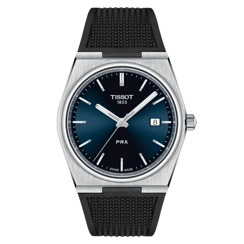 Tissot watch prx powermatic 80 40mm blue quartz steel t137.410.17.041.00