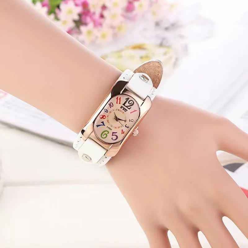 Trendy Vintage Genuine Leather  Watch