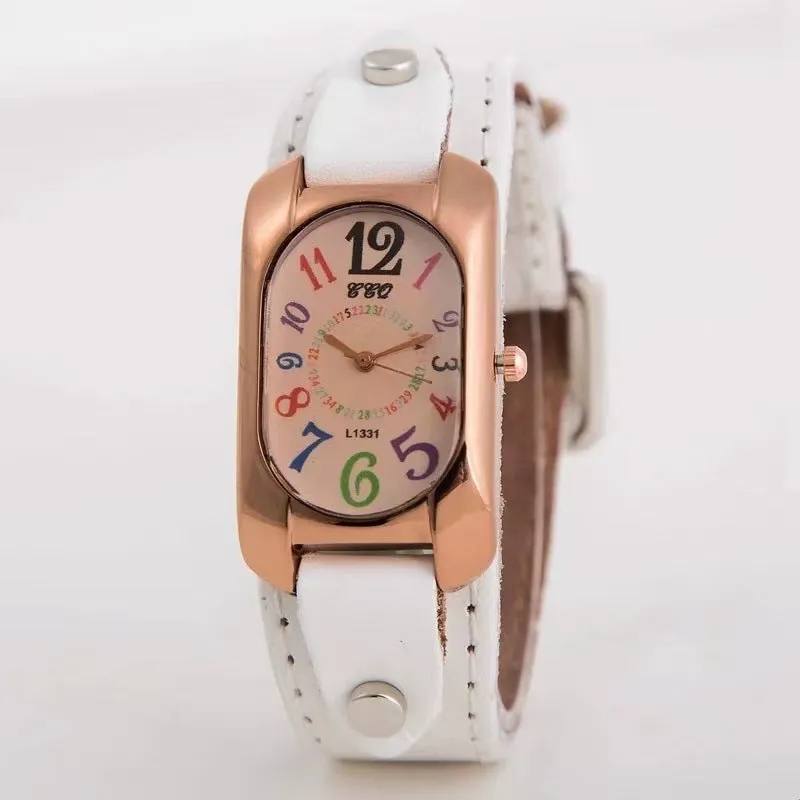 Trendy Vintage Genuine Leather  Watch