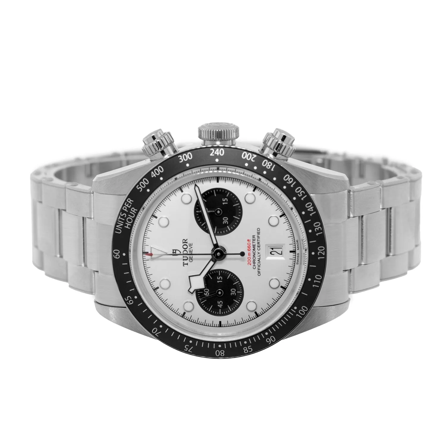 Tudor Black Bay Chrono 41mm Stainless Steel Opaline Dial & Black Bezel M79360N-0002