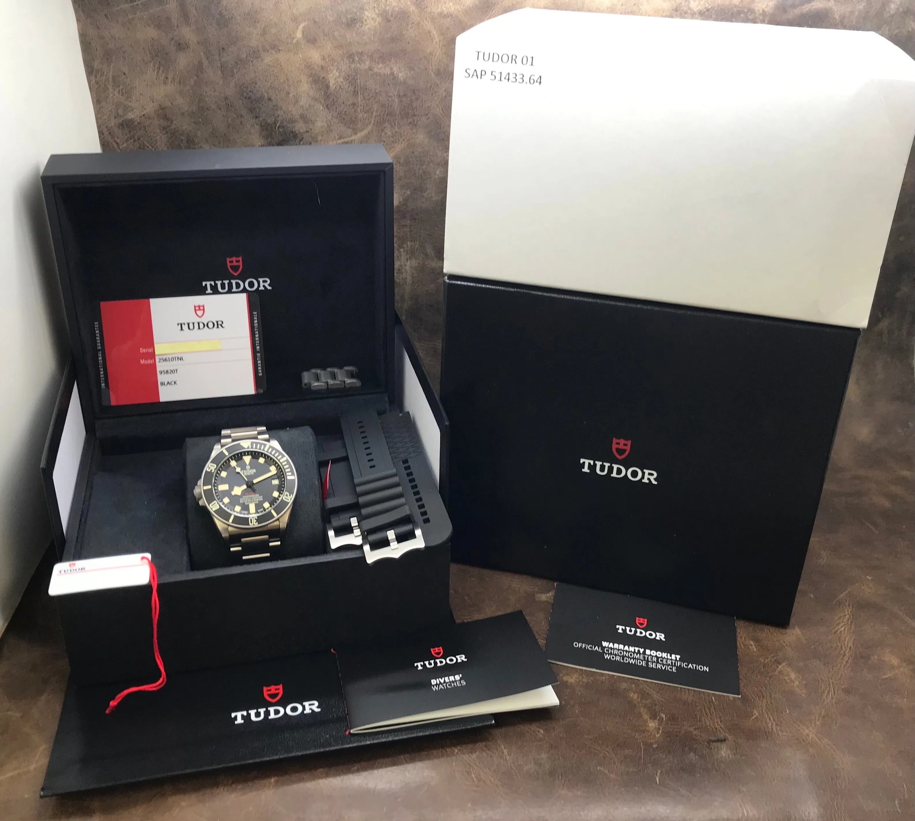 Tudor Pelagos LHD 25610TNL Black Dial Automatic Men's Watch