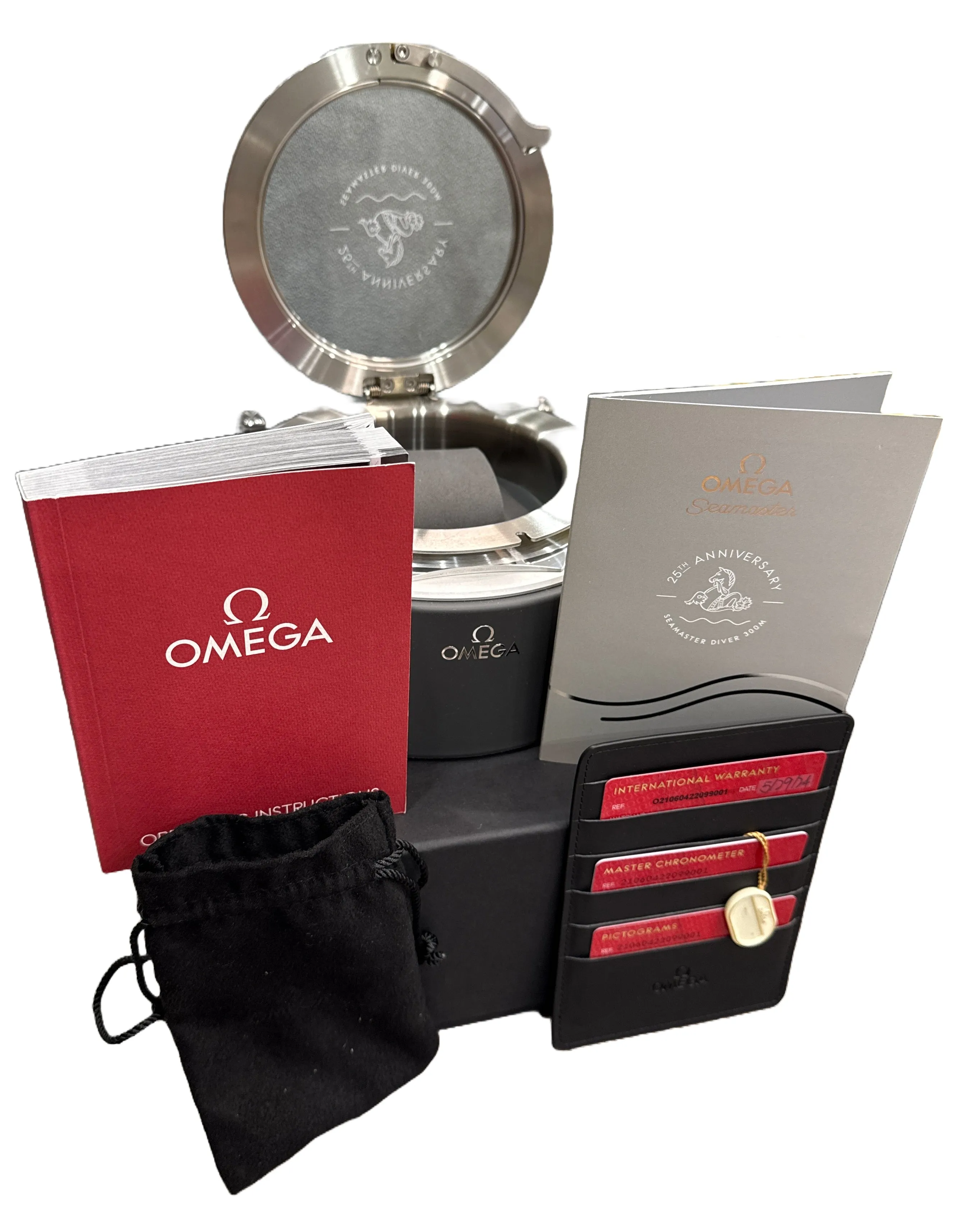 UNWORN 2024 PAPERS Omega Seamaster TITANIUM 18K GOLD 210.60.42.20.99.001 BOX