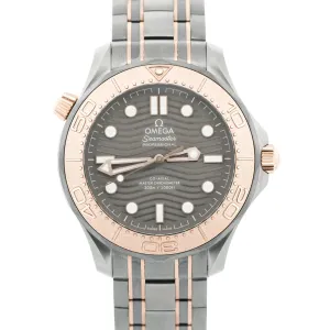 UNWORN 2024 PAPERS Omega Seamaster TITANIUM 18K GOLD 210.60.42.20.99.001 BOX