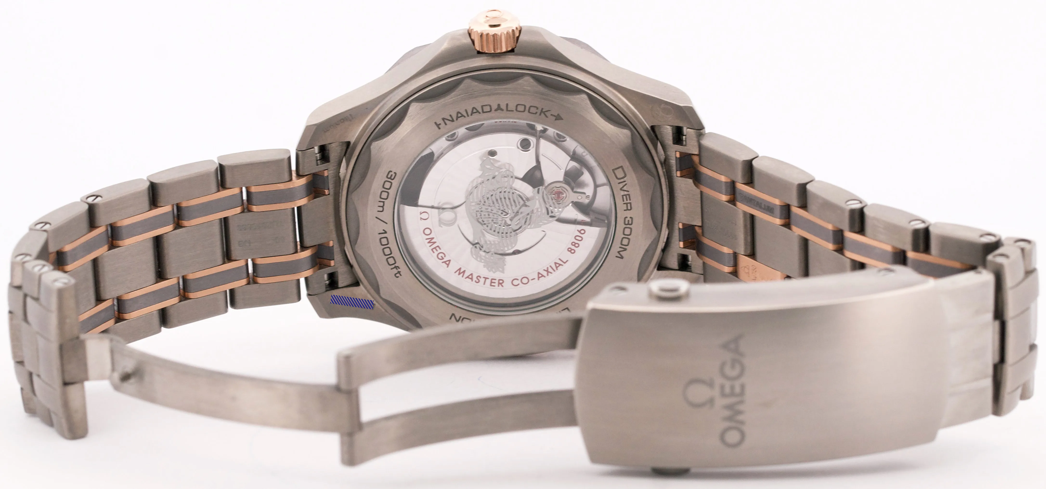 UNWORN 2024 PAPERS Omega Seamaster TITANIUM 18K GOLD 210.60.42.20.99.001 BOX