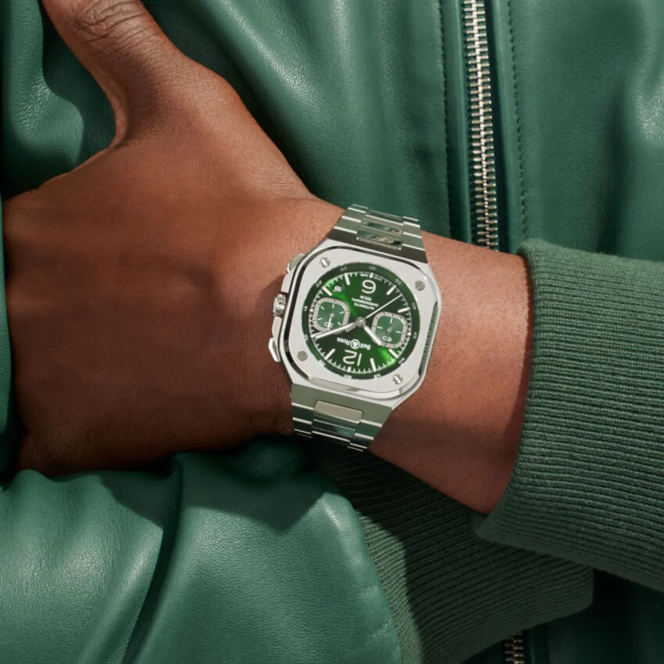 URBAN - BR 05 CHRONO GREEN STEEL