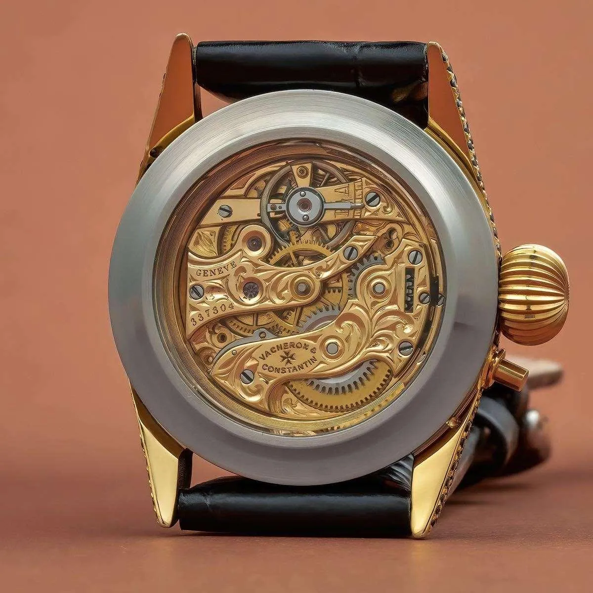 Vacheron Constantin Wristwatch converted Pocket Watch 35mm Silver Dial Vintage