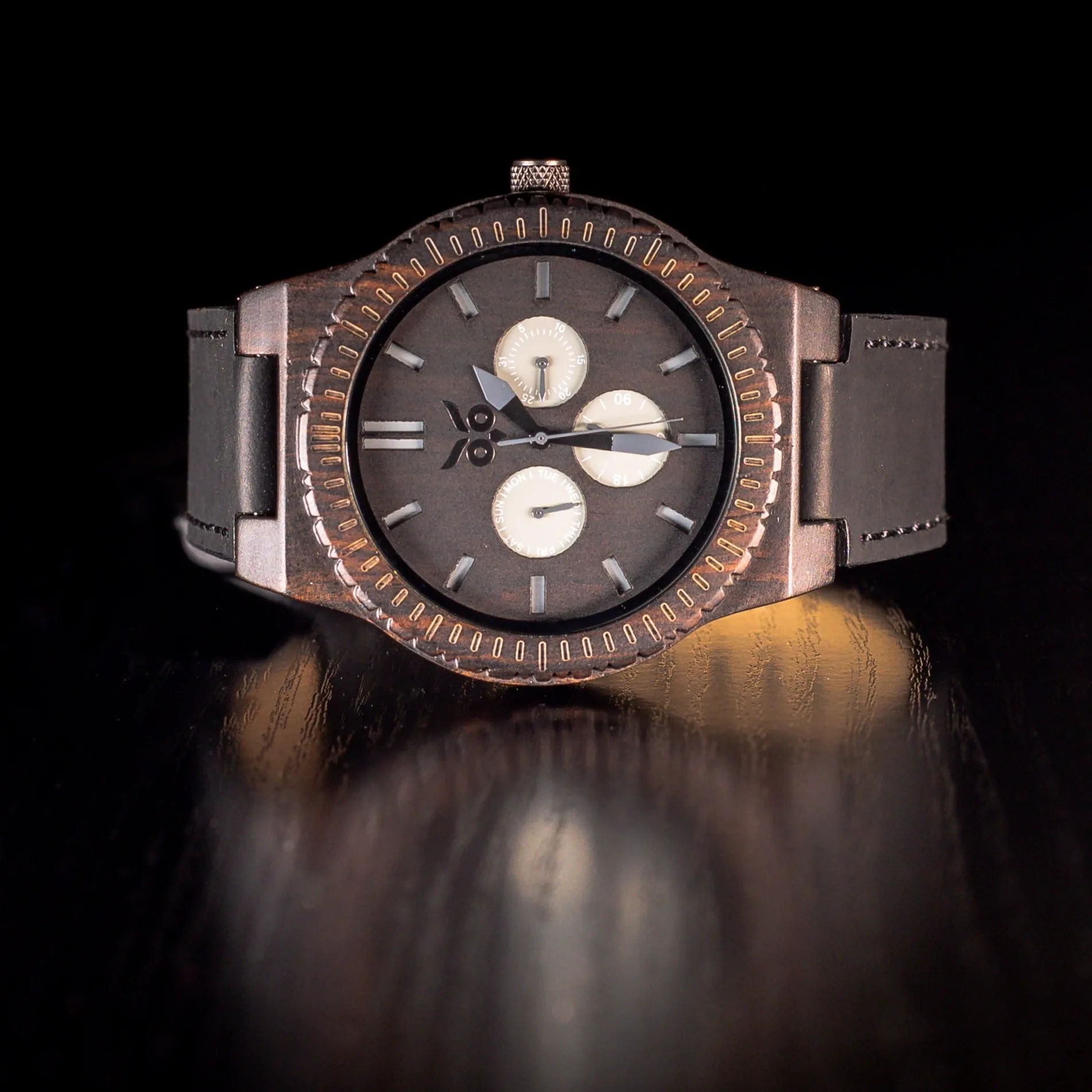 Venom - Ebony Wooden Watch