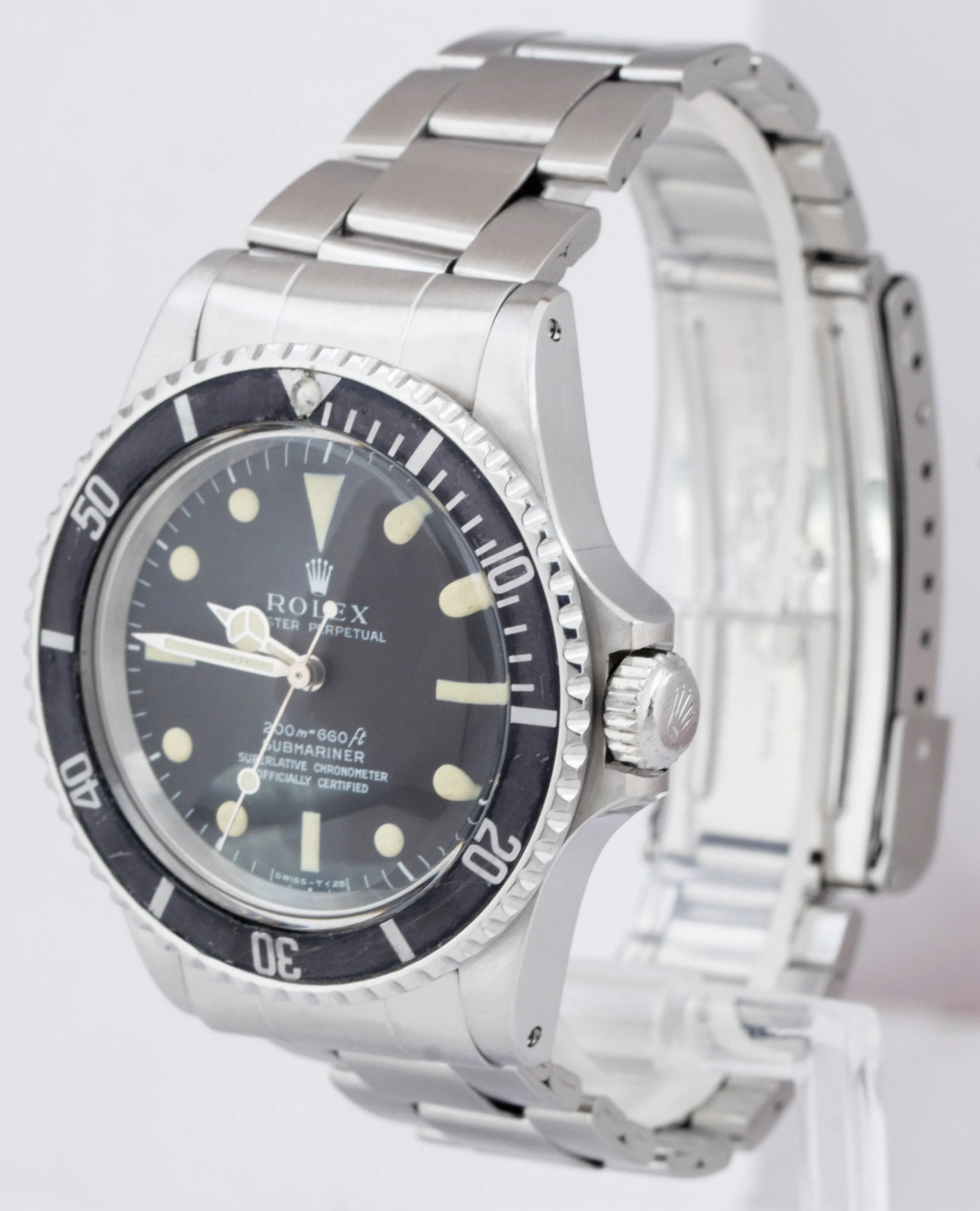 Vintage 1967 Rolex Submariner No-Date 40mm METERS FIRST 5512 Dial Watch BOX