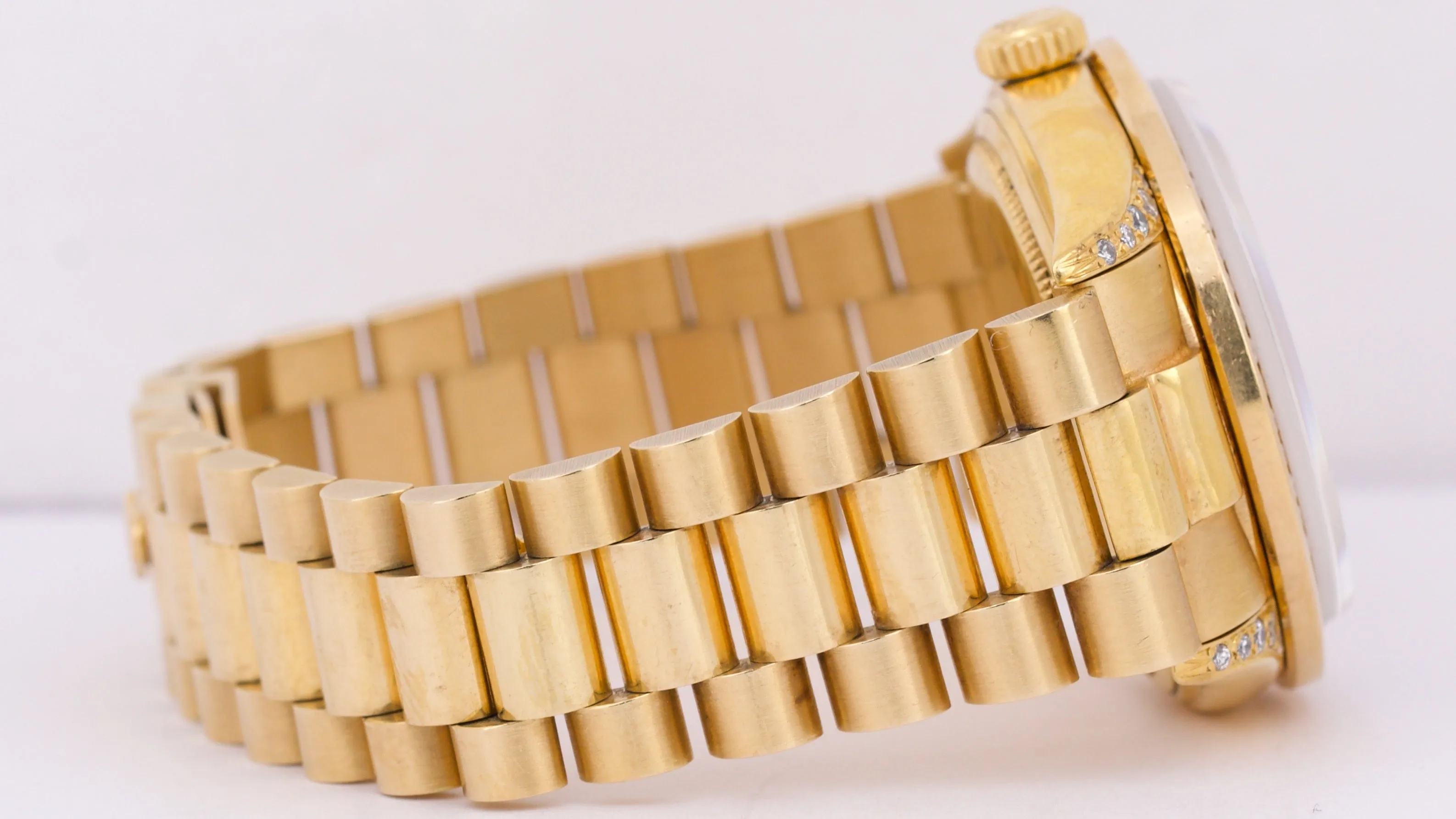 VINTAGE 1979 Rolex Day-Date President CHAMPAGNE DIAMOND 36mm 18K Gold 1803 Watch