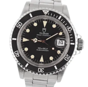Vintage 1989 Tudor Submariner Date Matte Black Prince Date T-SWISS-T 40mm 79090