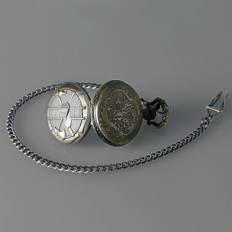Vintage Bronze Firemen Pocket Watch