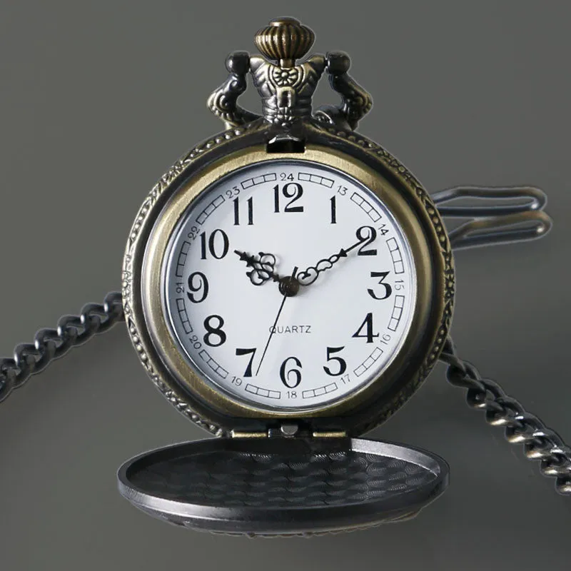 Vintage Bronze Firemen Pocket Watch