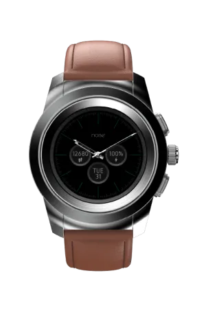 (Vintage Brown) Strap Hybrid NoiseFit AI-powered Smart Heavy reduction Fusion with Watch Leather