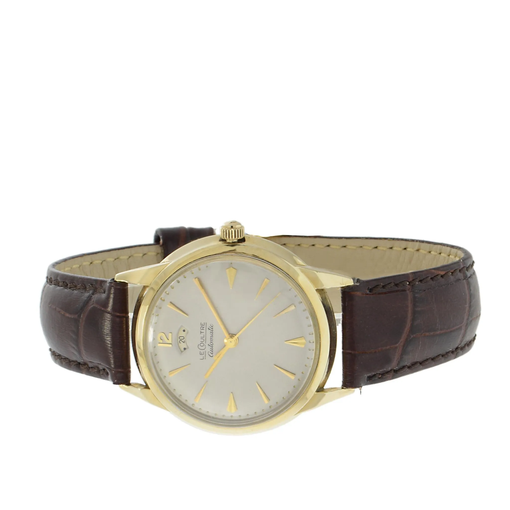 Vintage Early 1960s LeCoultre Powermatic 35mm 14K Yellow Gold – Bumper Automatic