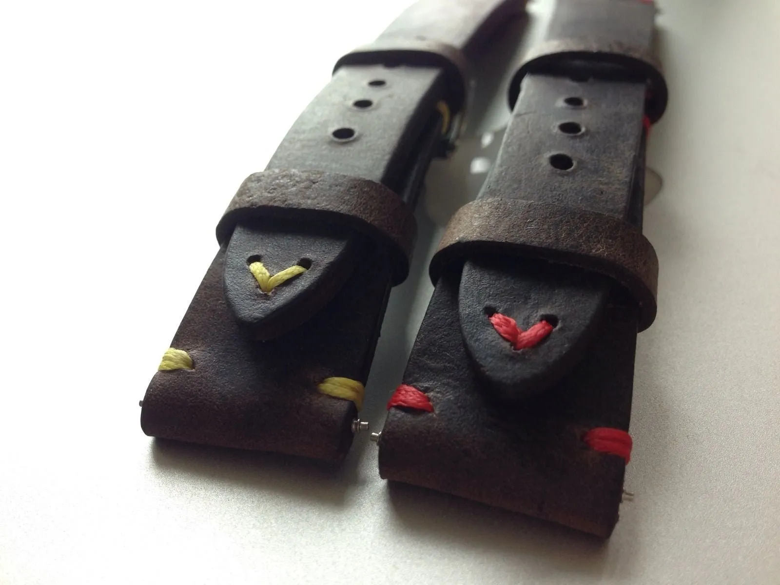 Vintage Real Leather Strap for Rolex, IWC, Omega (Dark Brown) - 20mm/16mm