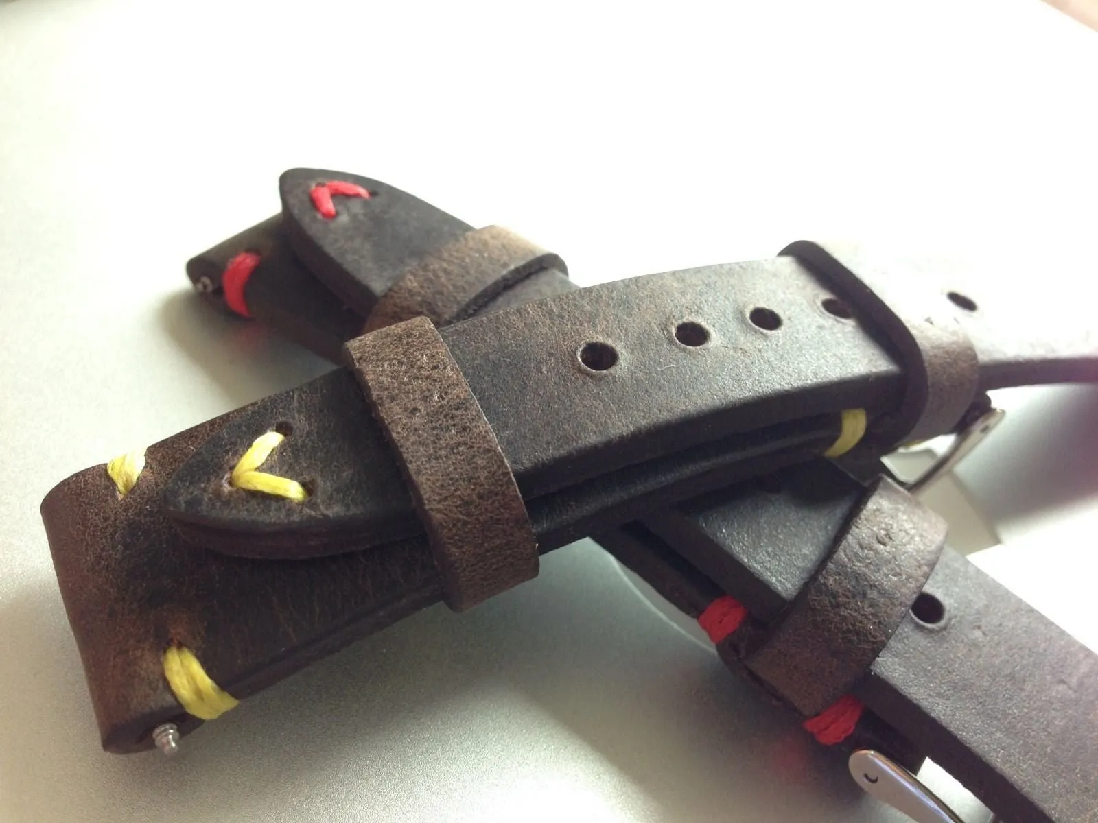 Vintage Real Leather Strap for Rolex, IWC, Omega (Dark Brown) - 20mm/16mm