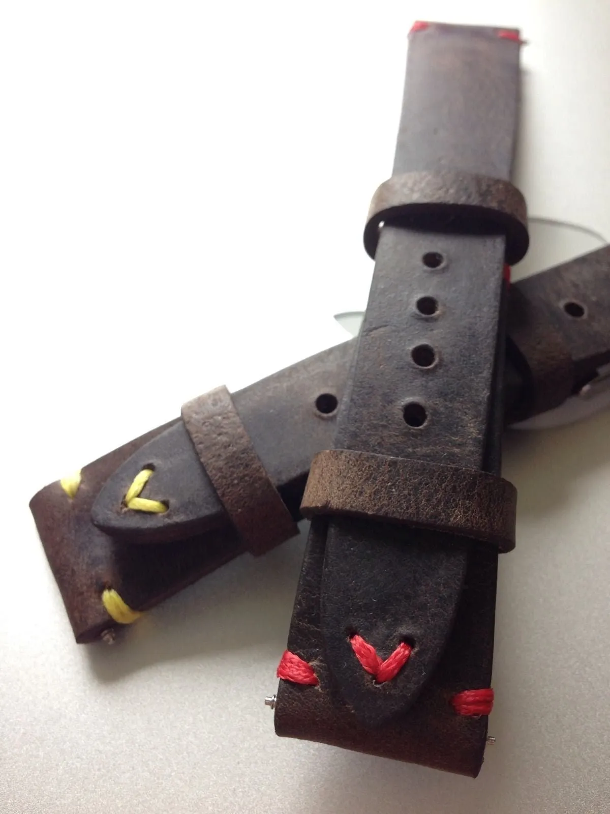 Vintage Real Leather Strap for Rolex, IWC, Omega (Dark Brown) - 20mm/16mm