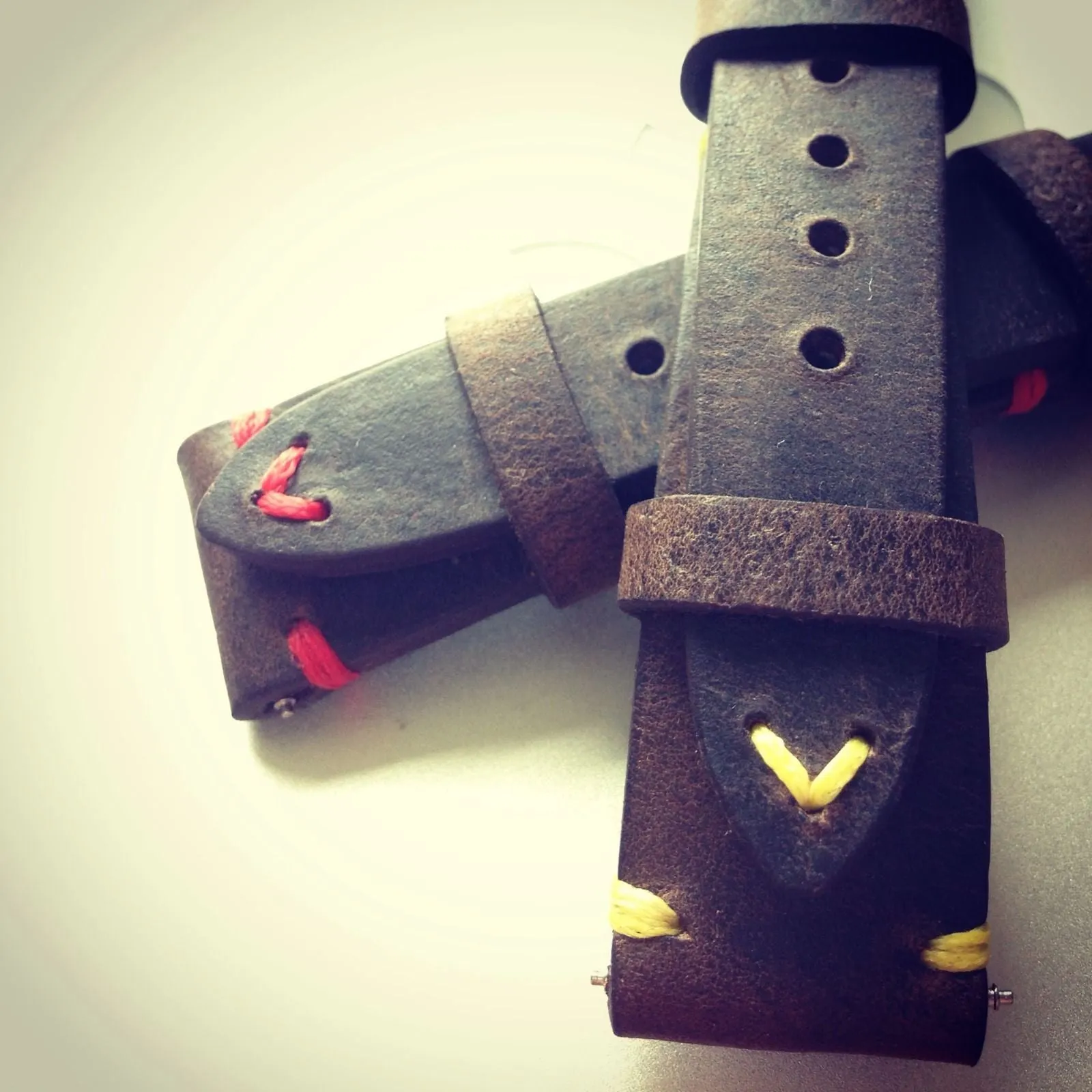 Vintage Real Leather Strap for Rolex, IWC, Omega (Dark Brown) - 20mm/16mm