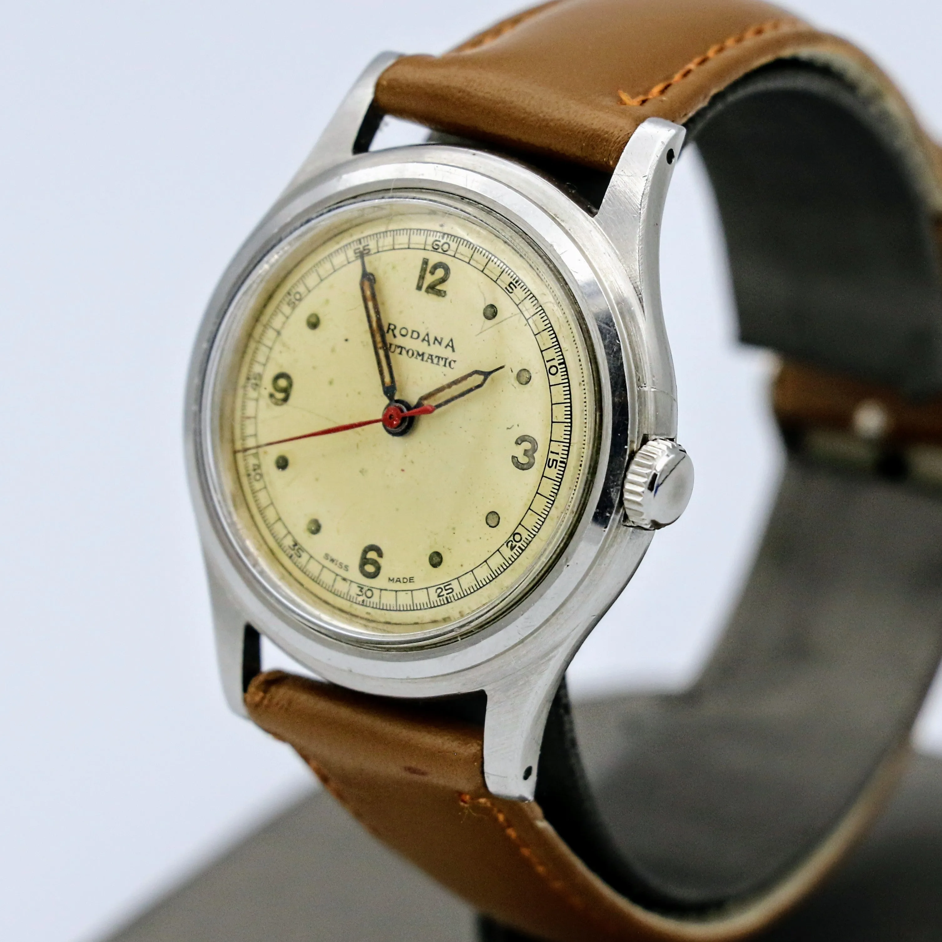 Vintage RODANA SWISS Automatic Wristwatch Waterproof Antimagnetic Shock Absorber Watch