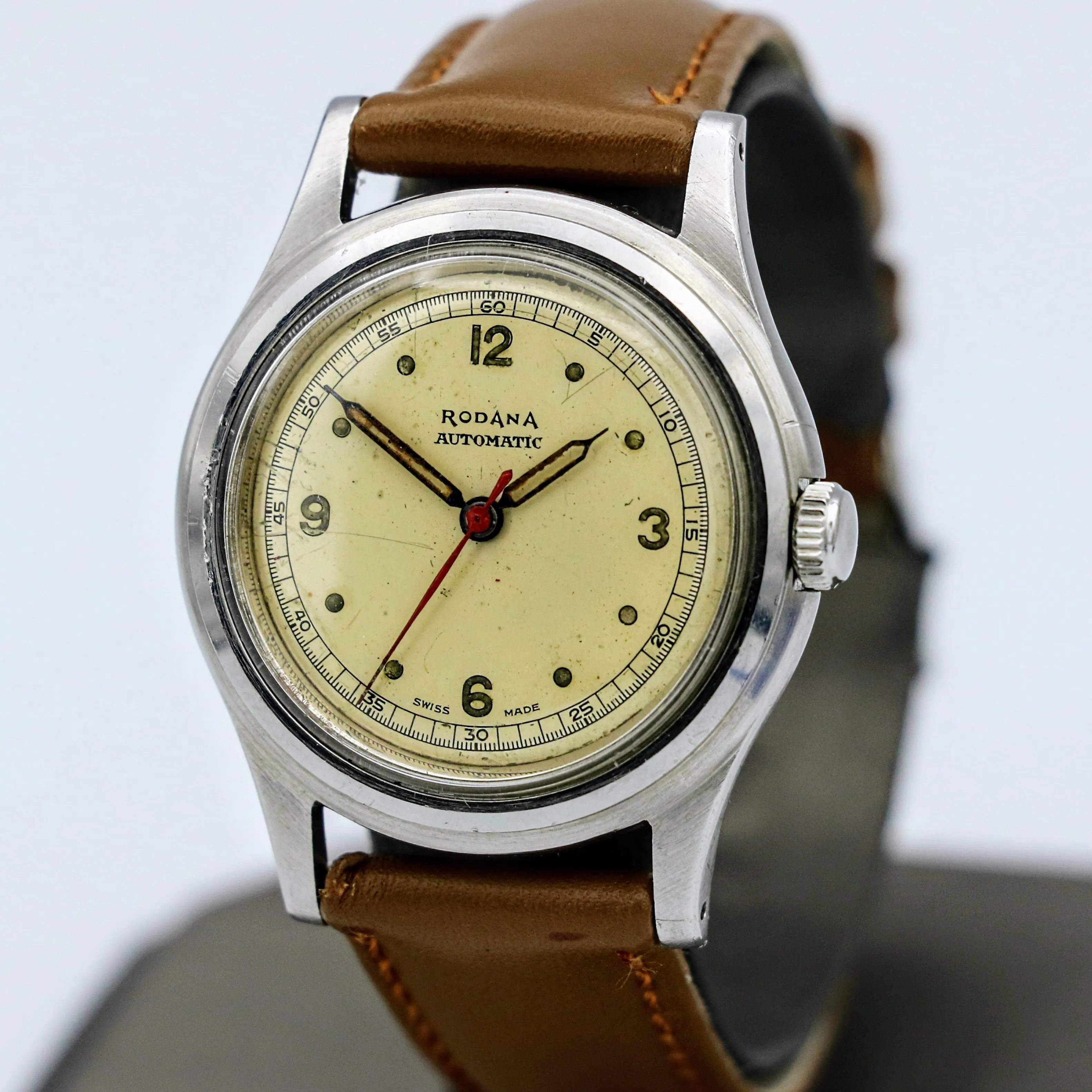 Vintage RODANA SWISS Automatic Wristwatch Waterproof Antimagnetic Shock Absorber Watch