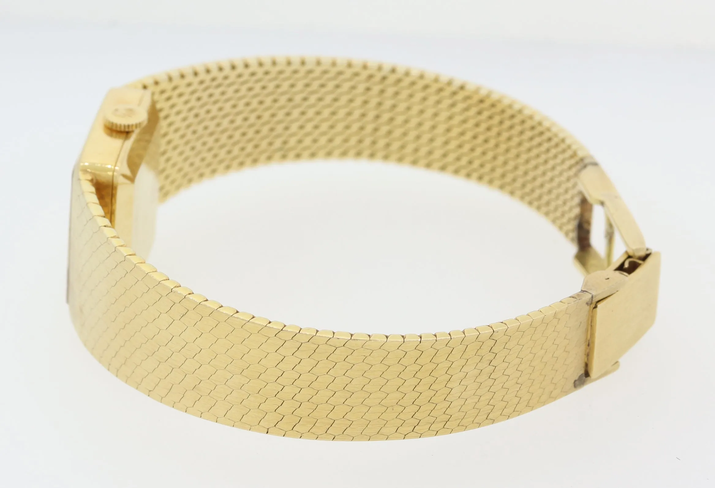 VTG Ladies Rolex 18k Solid Yellow Gold Precision 1400 Stick Manual Wind Watch A8