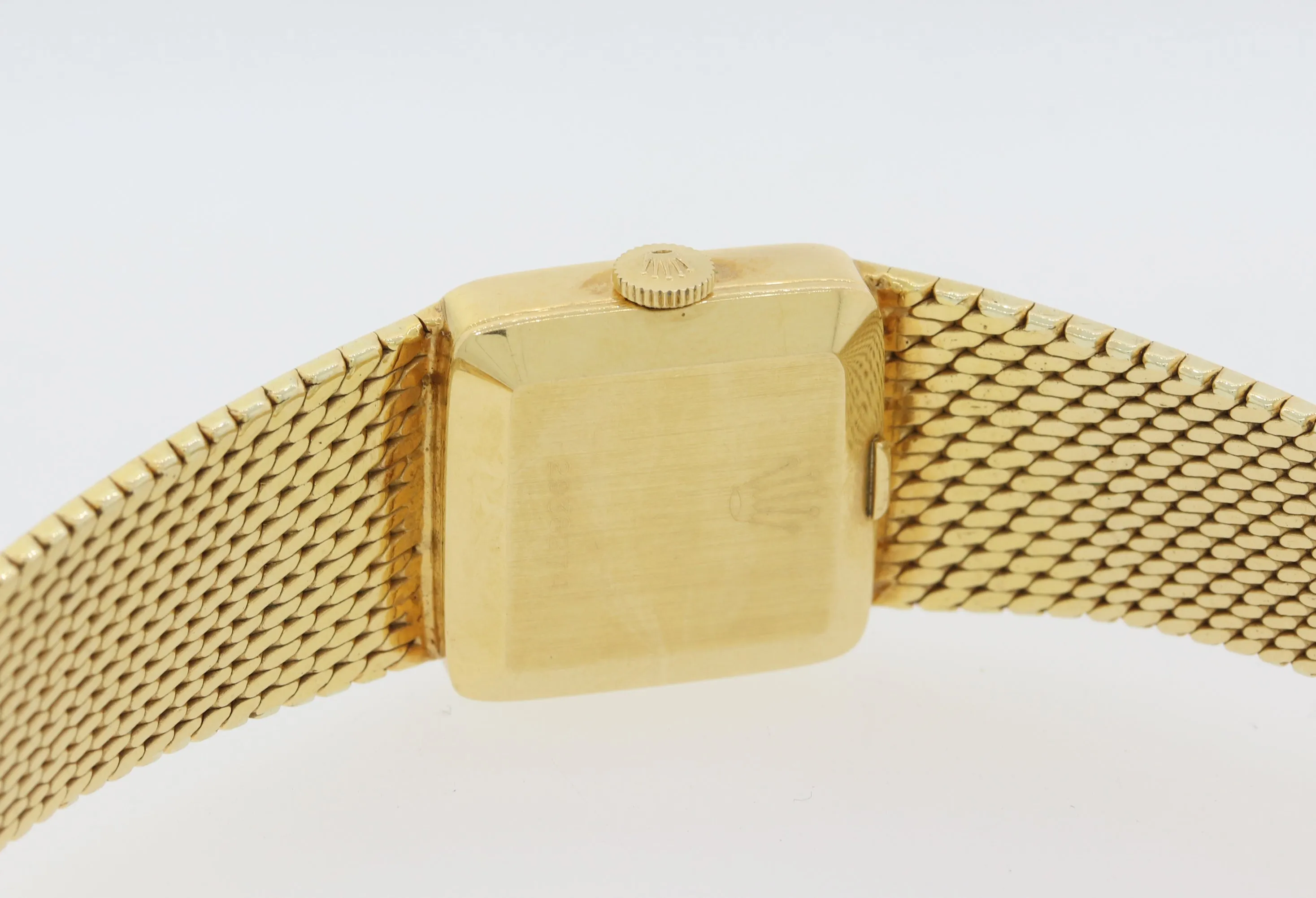 VTG Ladies Rolex 18k Solid Yellow Gold Precision 1400 Stick Manual Wind Watch A8